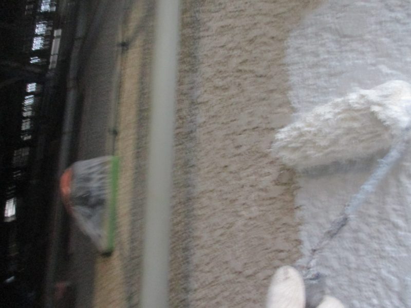 リフォーム施工中屋根重ね葺き工事・外壁塗装工事【42】横浜市神奈川区T様