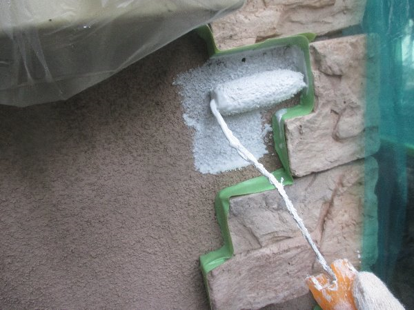 リフォーム施工中屋根重ね葺き工事　外壁塗装【74】横浜市港北区F様