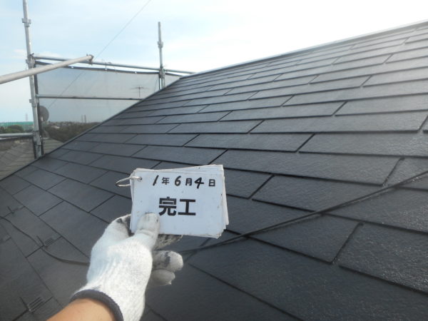 リフォーム施工中屋根塗装、外壁塗装【115】横浜市神奈川区T様
