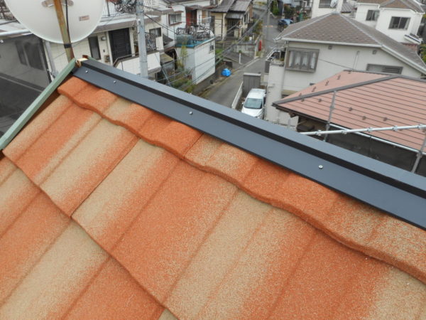 リフォーム施工中屋根重ね葺き、外装塗装【154】横浜市緑区K様