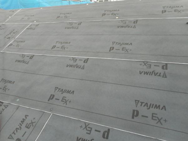 リフォーム施工中屋根重ね葺き、外壁部分塗装【157】横浜市都筑区M様
